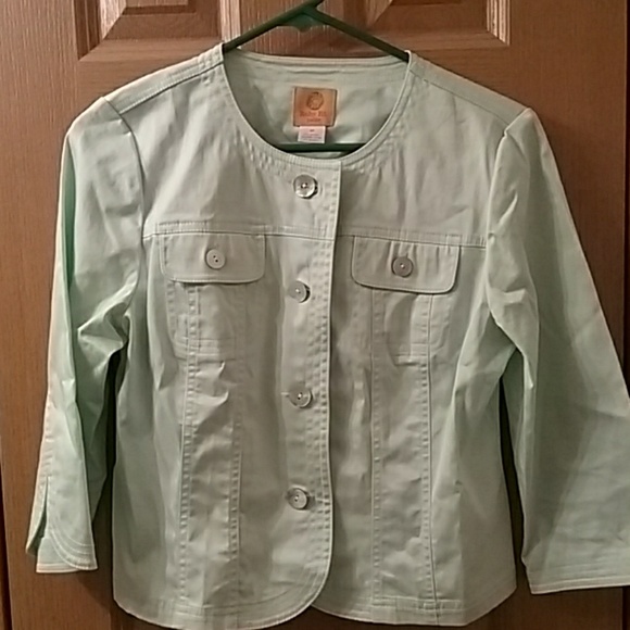 Ruby Rd mint green spring dress jacket blazer 8p - Picture 1 of 6